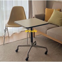 이동식 테이블 커피 스퀘어 바퀴 카페 사각, 조립하다., 테이블 50*50 높이 62 유니버설 휠 포함