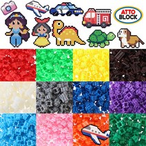 아토디폼 30색상-200개입 8mm600종 11 도안무료다운, 디폼블럭8mm-200피스:다크브라운(ADF200-BG)