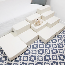 시온 강아지방수(스펀지+커버) 1단2단3단4단 계단, 그레이