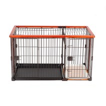 강아지 쉼터 격리장 애견 대기장 울타리 대형견 철장, 71x56x55 cm(체리 레드)