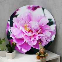 아트박스/꾸밈 id997-원형아크릴액자_부를부르는작약꽃