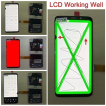 액정수리 부품 자가수리 갤럭시 galaxy s9 lcd display for s9 라인, 블루 프레임 s9plus, 1개