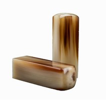 황소뿔 도장 인감 이름 수제 부자 도장 복도장 만년 낙관 계약 만사형통, B.패턴 15X15 (높이 60mm)