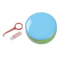 나르게 쉬운 사무실을 위한 부분적인 휴대용 리테이너 케이스 틀니 마우스 가드, 블루 그린, 9x4.5cm, ABS 실리콘