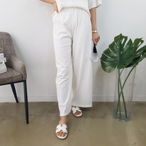 상상그이상 여성용 국내제작 골지팬츠 편안한 바지밴딩 루즈핏 와이드팬츠 데일리 트레이닝바지 집에서입는 편한 고무줄바지