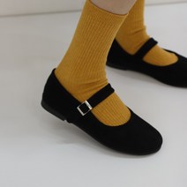 [국내제작/당일발송] 롬바드 스웨이드 메리제인 플랫 슈즈 2.5cm
