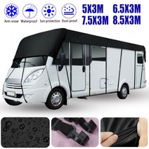 210D 캐러밴 Motorhome 지붕 보호 덮개 타포린 케이스수 26pcs RV 접근을위한 케이스풍 벨트, 8.5x3m, CHINA, 8.5x3m