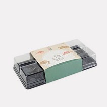 고고패키지 화과자 만쥬 떡 케이스 4구+슬리브 세트-초록