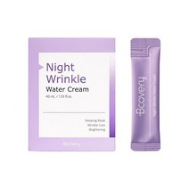 나이트 수분 보습 크림 2ml x 20스틱 저자극 약산성 수분 재생 아이 톤업 미백 주름 개선 피부과 영양 청소년 여드름 진정 여자 남자 생일 선물, 1, 본상품선택
