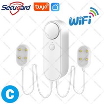 누수탐지기 wifi 수위 센서 소리 경보 누출 감지기 스마트 홈 경고 오버플로 홍수 누출 감지기, 옵션 c