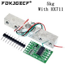 디지털 로드셀 중량 센서 휴대용 전자 주방 저울 + HX711 1KG 5KG 무게 모듈, 5KG With HX711, One Size