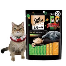 쉬바 멜티 짜먹는 고양이 간식 대용량 츄르 닭고기 2가지맛 12g X 20p, 단품