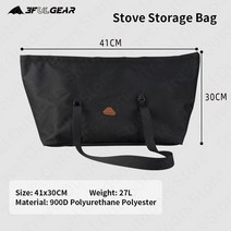 캠핑용 화목난로 실외 3F Ul 기어 휴대용 접는 캠핑 장작 스토브 304 요리 난방, 05 Black-Storage-Bag