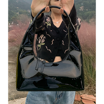 뉴스터프 토트 에나맬 숄더백 미니 호보백