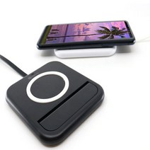 스마트폰 10W 고속 무선 충전 거치대, 화이트