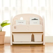 IFAM(완구) 아이팜 이지두잉 전면책장 유아책장 유아책꽂이 아기책장 키즈책장, 18.베이지_바스켓 베이지 소3