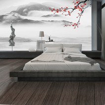 어울 AK 2038 매화산수화, 무펄실크벽지