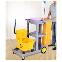 청소용카트 작업카트 호텔 구루마 건물 이동형 도구함 청소, 27. 다크그레이 80L 풋 휴지통