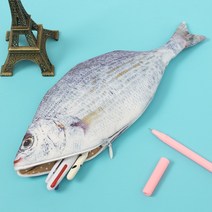 펜파우치 가죽필통 리얼 필통 팬슬케이스 웃긴 물고기필통 학용품 펜슬케이스 봉제필통 아이디어필통 은어 생선필통 재밌는 선물 펜케이스 신기한, 단품, 단품