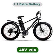 튼튼한 활력있는 KS26 750W 강력한 전기 자전거 인치 4.0 지방 타이어 산악 48V 15Ah / 배터리 및 디스크, 03 20A Plus, 한개옵션1