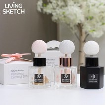 리빙스케치골프공 디퓨저세트 차량용 방향제 국내제작 인테리어소품 선물포장, 라일락블라썸