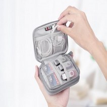 TDA306651모바일 2층 멀티 수납 파우치 2레이어 여행자필수품