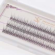 풍성한 자연스러운 속눈썹 가닥속눈썹 셀프 속눈썹, 12mm, 풍성한 v컷 속눈썹