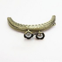 저스트업 가죽공예 공구 DIY 빈티지 엠보싱 헤드 동전 지갑 프레임 금속 걸쇠 클로저 클러치 백 부품 액세서리, [04] Silver