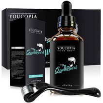 유코피아 더마 롤러 세럼 비어드 그로우스 남자 수염 관리 세트 YouCopia The Beard Growth, 1개