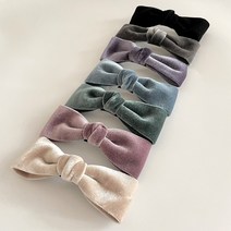 로마 벨벳 리본 자동핀 헤어핀 반묶음 반머리 긴머리 일자핀 옆머리 앞머리 머리핀