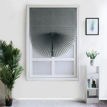 창문블라인드 우드블라인드 1pc 음영 자체 접착 반 창 부직포 접는 커튼 욕실 발코니