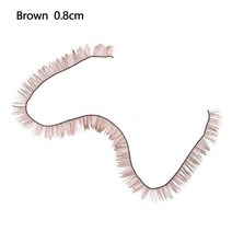 인형눈 인형 인조 속눈썹 DIY 아이 래쉬 블랙 브라운 장난감 5 개 어린이 선물 장식 액세서리, 05 Brown 0.8cm