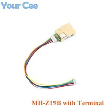 MH-Z19 IR 적외선 CO2 센서 모듈 이산화탄소 가스 NDIR 모니터 400-5000 0-5000ppm UART, 05 Z19B with Terminal