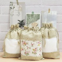 면 파우치 스트링 이너백 복주머니 더스트백 천