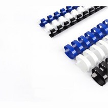 초보자도 쉬운 제본 플라스틱링 6mm 100개 제본용링 플라스틱제본링 튼튼한링제본기 클립 링제본 제본재료, 청색
