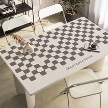 가죽 식탁매트 식탁 테이블 책상 보호필름 유리대용 가죽 방수 식탁매트, 60x120cm, H