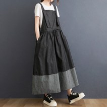 L.ONLINE SHOP중년여성 빅사이즈 77사이즈 나시 롱 데님 원피스 원피스 하객룩 트위드원피스 쉬폰원피스 뷔스티에원피스