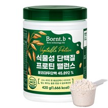 본트비 맛있는 식물성 단백질 프로틴 밸런스, 1통, 420g