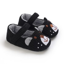 안전한 보행기 Prewalker-새로운 부드러운 밑창 신생아 사랑스러운 꽃무늬 바닥 미끄럼 방지 아기 계단 봄/가을 신발 0-18 개월, [02] 7-12 달, [28] C-719 Black