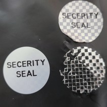 보안스티커 secerity seal 보안용스티커 박스봉인 은색 잔류형 보안용