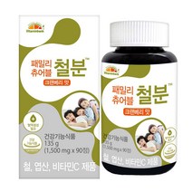 비타민뱅크 비타민 패밀리 츄어블 철분 크랜베리맛 90정, Free, 단품, 단품