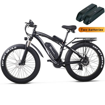 자전거 부품 용품 전기자전거전기 1000w 눈 ebike 48v 증가 26 인치 지방 타이어 shengmilo 전기, 협력사, 두 개의 배터리 블랙