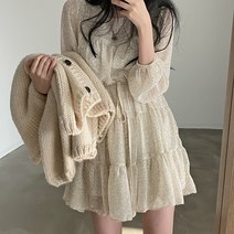 FANY 환절 원피스 바스락원피스 쉬폰원피스 하객룩
