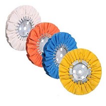 Airway Buffing Wheel 키트 4피스 직경 8 인치 5/8 아버 홀 앵글 그라인더 용 12 플라이, 다중 그릿 4 개
