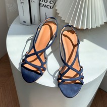 밀로바니 에스닉 워싱 스트랩 밴딩 샌들 5cm