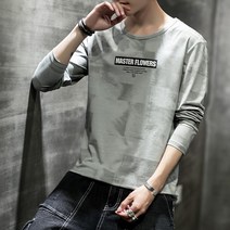 가바바 남성 라운드 긴팔티셔츠 이런 무늬는 입을수밖에 티셔츠 G17479