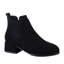 just so so 마틴 부츠 새로운 스퀘어 헤드 모든 일치 짧은 첼시 여성 부츠 학생 두꺼운 뒤꿈치 짧은 부츠 여성 가을 겨울