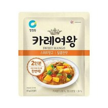 청정원 간편식 청정원 카레여왕 스위트망고 40g(2인분) 집밥 도시락 식자재 캠핑 별미, 18개