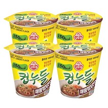 오뚜기 컵누들 매콤찜닭맛 45.5g, 4개