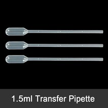 일회용 스포이드 1.5ml 500개(pk) 드로퍼 분주기 파스퇴르피펫 파이펫 Transfer pipette, 500개